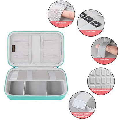 Canboc Hard Electronic Organizer Case Electronics Accessories Storage Bag - color: A-Turquoise