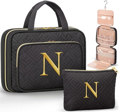 Personalized Hanging Toiletry Bag Travel Makeup & Cosmetic Bag Organizer - style: N