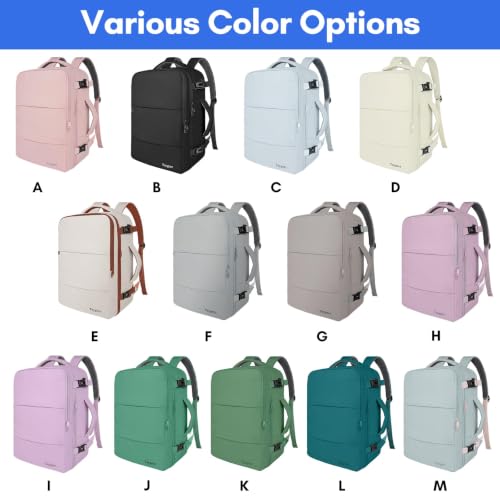Taygeer Backpack for Women, Carry on Backpack with Laptop Compartment - color: Blackkhaki, size: Large