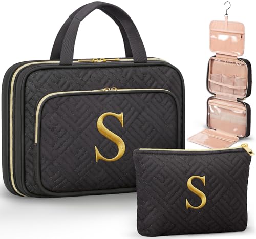 Personalized Hanging Toiletry Bag Travel Makeup & Cosmetic Bag Organizer - style: S