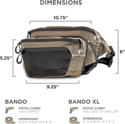 Eberlestock Bando Bag - Tactical Men's Fanny Pack w/Adjustable Waist Belt - color: Cobalt Blue, size: XL