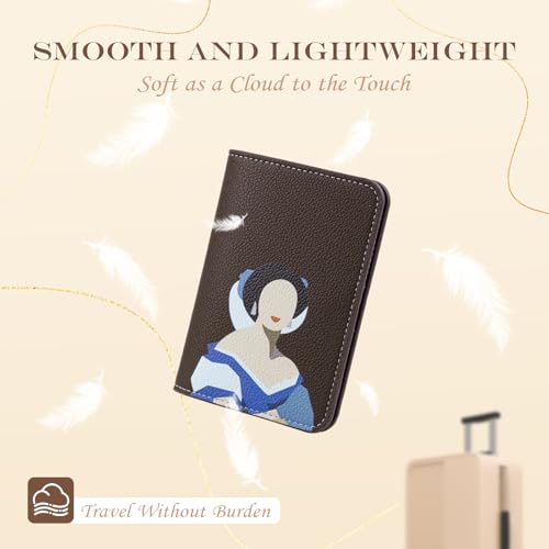 Lychii Passport Holder, RFID Blocking Travel Wallet, Slim Passport Cover - color: Maroon