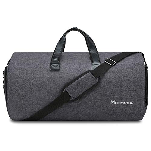 Garment Bags for Travel, 45L Carry on Convertible Garment Duffle bag - color: Black