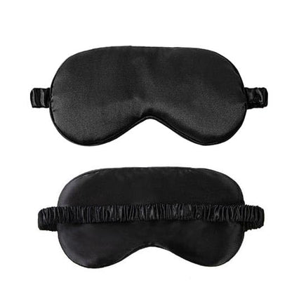Black Eye Mask Soft and Comfortable Fabric Eye Shade Cover Travel Nap - size: 1 Count (Pack of 1)