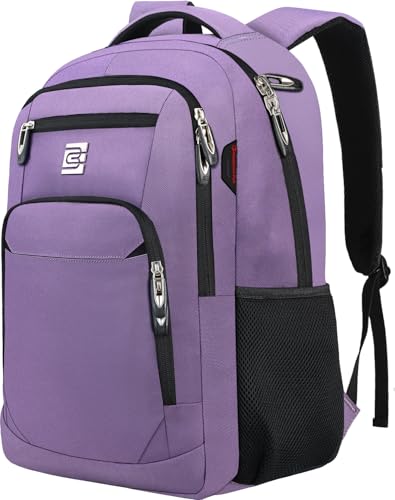 Volher Laptop Backpack,Business Travel Anti Theft Slim College Backpack - color: Purple, size: 15.6 Inch, style: Laptop