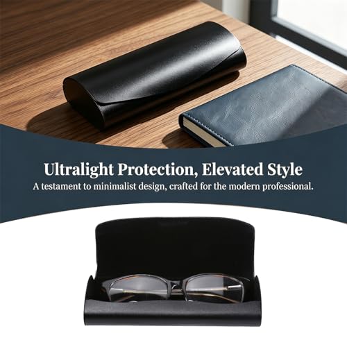 Philley Aluminum Ultra-Light Eyeglasses Slim Reading Glasses Case - color: B-black