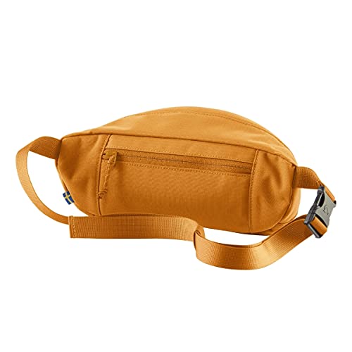 Fjällräven Ulvo Hip Pack Medium - Waterproof Bergshell Fabric, Durable Storage, Adjustable Belt- Hiking, Travel - color: Red Gold