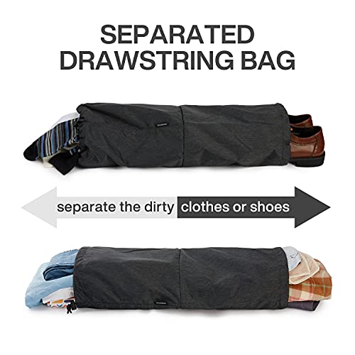 BAGSMART Compression Packing Cubes for Travel Essentials - color: Midnight Black, size: Set of 4