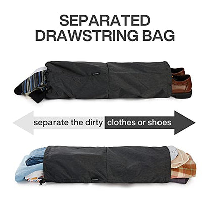 BAGSMART Compression Packing Cubes for Travel Essentials - color: Midnight Black, size: Set of 4