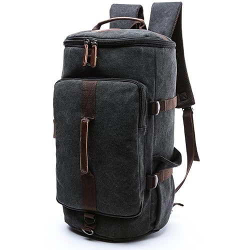 IT'SCARL Large backpack for men, Backpack for travel, Mens backpack,Waterproof, Carry on, Big bag, Short distance business trip work bag (black) - color: Black