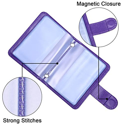 Wisdompro Credit Card Holder, RFID Blocking Wallet Debit Card Protector - color: Purple, size: Vertical