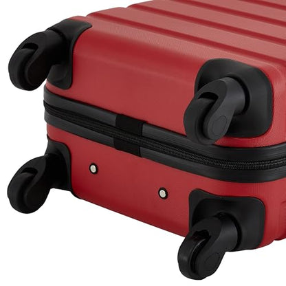 Wrangler 22" Hardside Spinner Carry-On Luggage, Salsa Red - color: Salsa Red