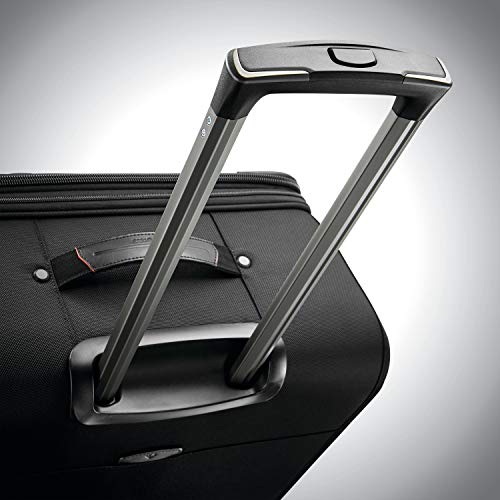 Samsonite Pro Travel Softside Expandable Luggage with Spinner Wheels, Black, Checked-Large 29-Inch - size: Checked-Large 29-Inch