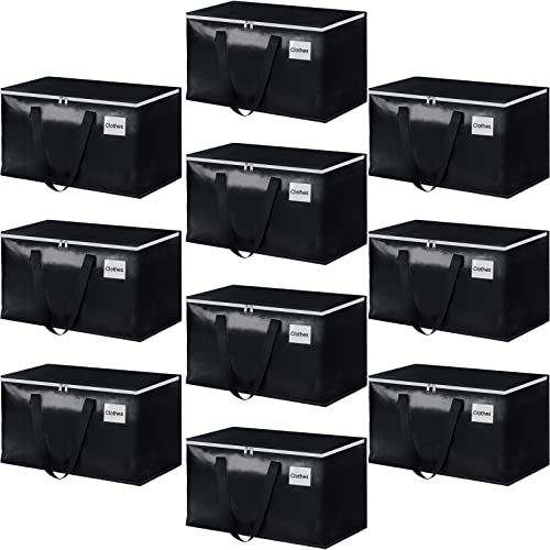 StorageRight Moving Bags, Moving Boxes, 93L 10-Pack Sotrage Bags, Black - color: Black, size: 10 Pack