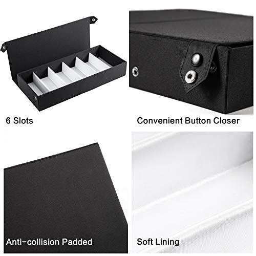 TRIUMPH VISION Multi Glasses Organizer Eyeglass Storage Sunglasses Case Box - color: Black