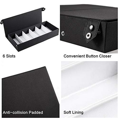TRIUMPH VISION Multi Glasses Organizer Eyeglass Storage Sunglasses Case Box - color: Black