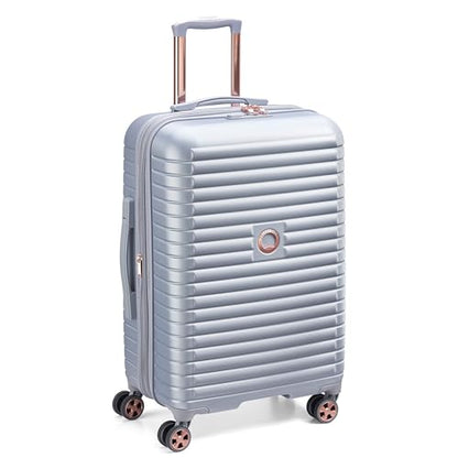 DELSEY PARIS Cruise 3.0, 24 Inch Checked-Medium Luggage, Platinum - color: Platinum, size: Checked-Medium 24 Inch