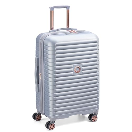 DELSEY PARIS Cruise 3.0, 24 Inch Checked-Medium Luggage, Platinum - color: Platinum, size: Checked-Medium 24 Inch