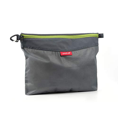 pack all Water-Resistant Zipper Pouch, Mesh Zipper Bag, 14.17"x10.23" - color: Grey, size: Large