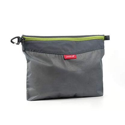 pack all Water-Resistant Zipper Pouch, Mesh Zipper Bag, 14.17"x10.23" - color: Grey, size: Large