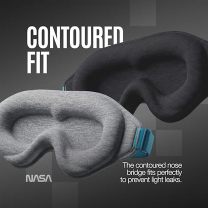 NASA Sleep Mask with LightBlock™ Barrier - color: Lunar Grey
