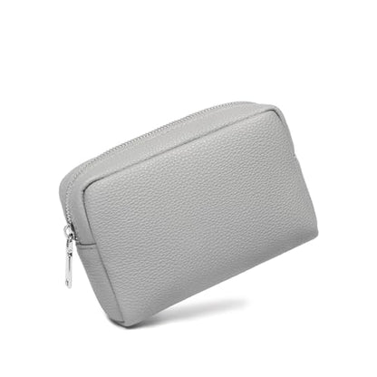 Makeup Bag for Purse Travel Cosmetic Bag (PU Shark Gray) - color: Shark Gray