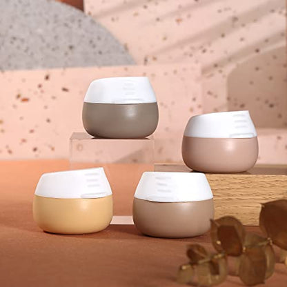 Gemice Travel Size Containers for Toiletries,1oz,4 Pack,Apricot - color: Apricot