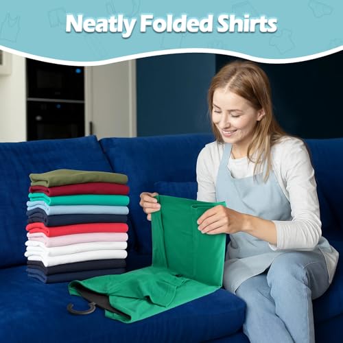 BoxLegend Shirt Folding Board Durable Shirt Folder Hook for Hanging - color: Black, size: Small