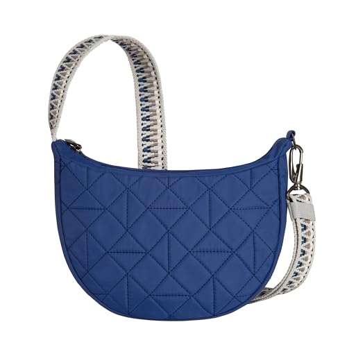 Travelon Anti-Theft Boho Crescent Crossbody - color: Lush Blue