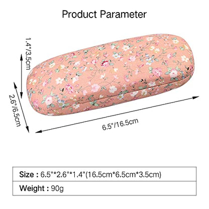 PERFECTSIGHT Hard Shell Eyeglasses Case, Kawaii Protective Glasses Case for Kids, Cute Eyeglass Case for Women Men Girls - color: Orange