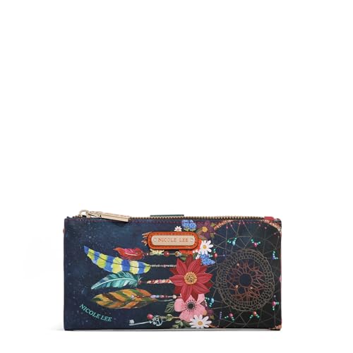 Nicole Lee Amanda 2 Piece Bifold Wallet, Vegan Leather, RFID Blocking Technology, Multiple Card Slots, (DREAM COMES TRUE) - color: DREAM COMES TRUE
