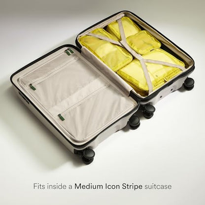 Antler Compression Packing Cubes, Set of 4, Gorse Yellow - color: Gorse Yellow