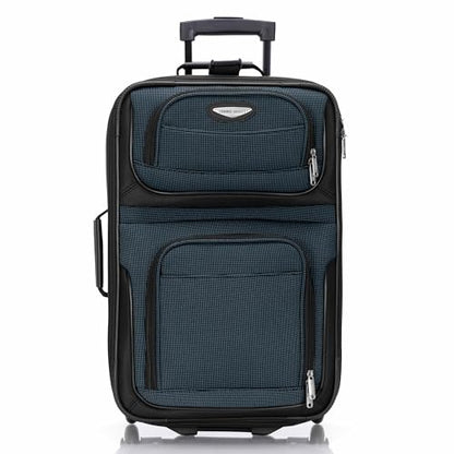 Travel Select Amsterdam Softside Expandable Luggage with Rolling Wheels, Navy, 21-Inch Carry-on - color: Navy, size: 21-Inch Carry-on