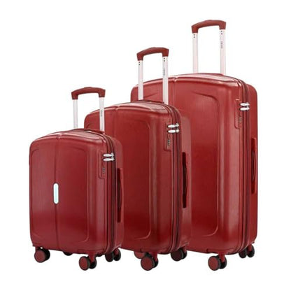 IZOD Mateo 3 Piece Expandable Hardside Luggage Set, Maroon - color: Maroon, size: 3 Piece Set