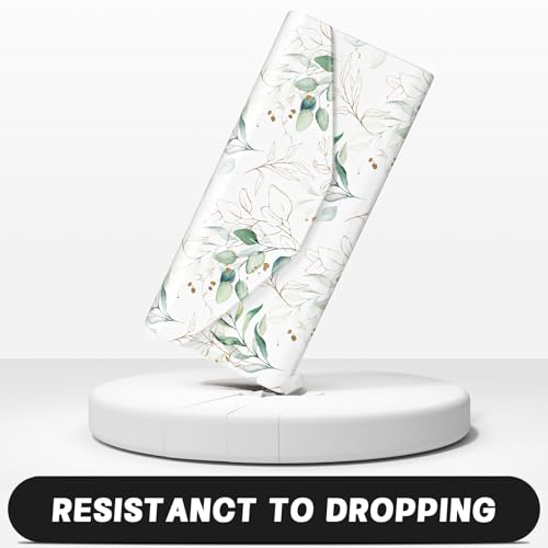Sunglasses Case, Foldable Glasses Case, Magnetic Hard Shell Folding Holder - color: Eucalyptus Leaves, style: 2 Pcs