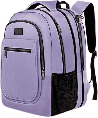 MATEIN Travel Backpack for Women, Expandable 15.6 inch Laptop Backpack - color: Purple, size: 15.6 inch