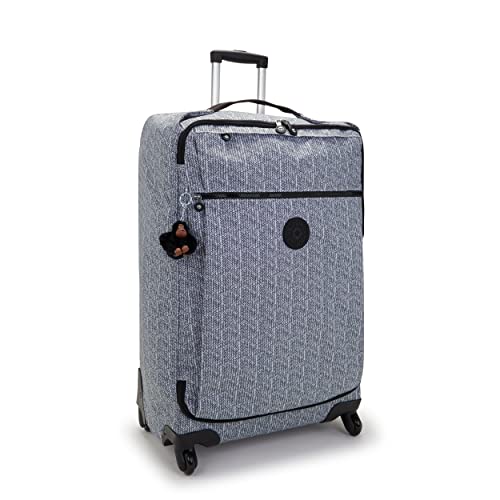Kipling Women’s Darcey Small 22-Inch Softside Carry-On Rolling Luggage, Nylon, 360 Degree Spinning Wheels - color: Simply Chevron