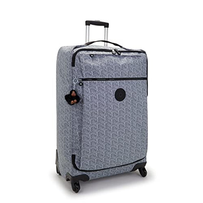 Kipling Women’s Darcey Small 22-Inch Softside Carry-On Rolling Luggage, Nylon, 360 Degree Spinning Wheels - color: Simply Chevron