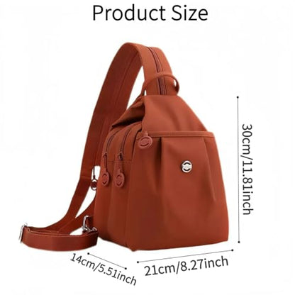 Waterproof 2-Way Commuter Bag, Convertible Tote Backpack, Anti-Theft Work Bag for Women, 30x21x14cm (Purple) - color: Purple