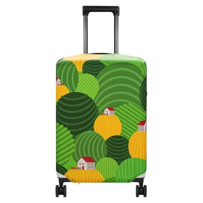 HYPER VENTURE Travel Luggage Cover Suitcase Protector Fits 18-22 Inch, S - color: Green Hills, size: S