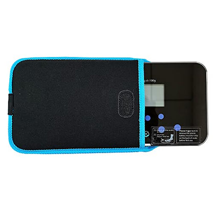 600 Super Mini Travel Bathroom Scale with Sleeve, Trendy Wave - color: Trendy Wave