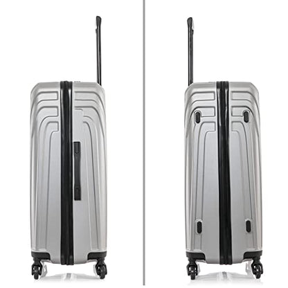 InUSA VASTY 24-Inch Medium Hardside Spinner Luggage Lightweight Grey - color: Grey, size: 24 Inch
