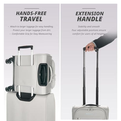 Verage Underseat Carry On Luggage with Wheels,14.5-Inch,Cloud Gray - color: Cloud Gray, size: 14.5-Inch Plus Underseat