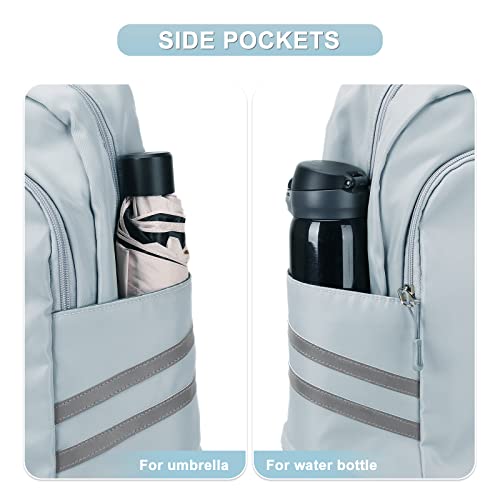 coofay Gym Backpack For Women, Gym Bag with Shoe Compartment - color: A-light Blue, size: Small
