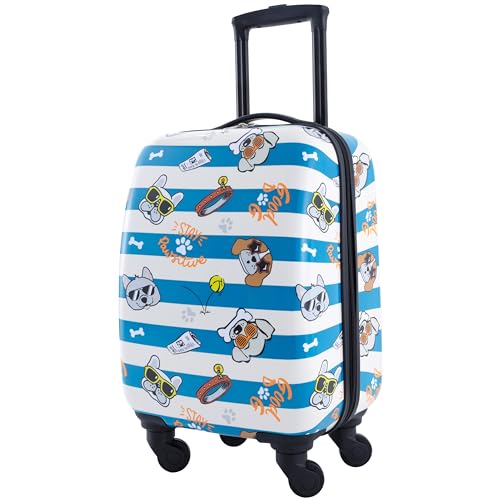 Travelers Club 5 Piece Kids' Luggage Set, Cool Dog - color: Cool Dog