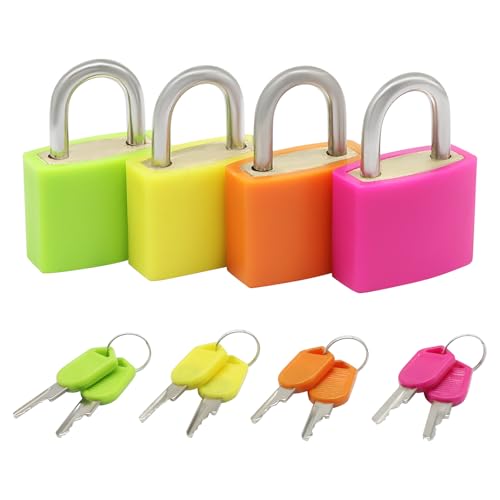 4Pcs Small Locks with Keys, with Pattern