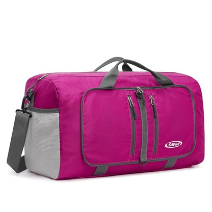 G4Free 40L Foldable Carry-on Travel Duffle Bag Packable Sports Gym Bag - color: Pink