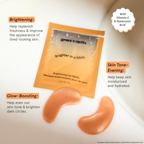 grace & stella New Brightening Eye Patches for Dark Circles (48 Pairs) - size: 48 Count (Pack of 1)