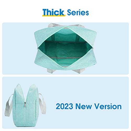 Narway Personal Item Travel Bag, Foldable Carry on Duffle Bag for Women Men - color: AA-Thick Mint Green