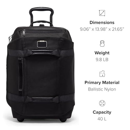 TUMI - Alpha Bravo Wheeled Duffel Carry-On - Ballistic Nylon - 21.8" X 14.0" X 9.0" - Khaki - color: KHAKI